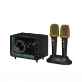 Lenyes S862 V5.3 120W Siyah Su Geçirmez Mikrofonlu Çoklu Giriş Karaoke Bluetooth Hoparlör
