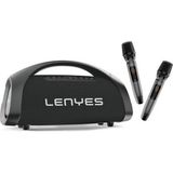 Lenyes S873 V5.3 Siyah Rgb Işıklı Taşınabilir Kumandalı&mikrofonlu Tws Bluetooth Speaker Hoparlör
