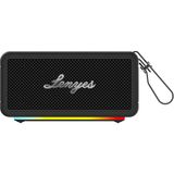 Lenyes S875 Elegance Serisi Rgb Işıklı Taşınabilir Su Geçirmez Tws Bluetooth Hoparlör V5.3 40W Siyah