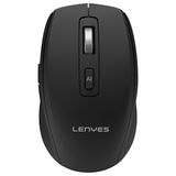 Lenyes WS106 Yapay Zeka Destekli Çift Bluetooth Bağlantılı 2.4g Kablosuz Mouse 1200 Dpı Siyah