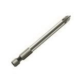 Leo 10 Adet PH2X200MM Mıknatıslı S2 Kalite Yıldız Bits Matkap Ucu,tornavida Ucu - Gri