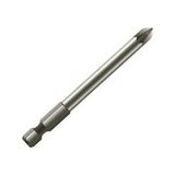 Leo 10 Adet Pz2 150MM ¼’’ S2 Kalite Mıknatıslı Bits Pozi Matkap Ucu,tornavida Ucu - Gri