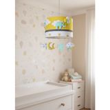 Leo Baby Room Sarı Bulutlu Oyuncak Filli Bebek Çocuk Odası Tasarım Aydınlatma Avize