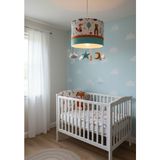 Leo Baby Room Tilki Ayı Desenli Mint Turuncu Beyaz Oyuncaklı Çocuk Bebek Odası Tasarım Avize Tavan Aydınlatma