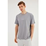 Leo Erkek Oversize Tshirt %100 Pamuk Bisiklet Yaka Baskı Detaylı Basic Tişört Mtlce87