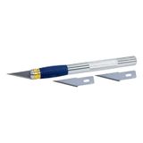 Leo SX-06D Neşter Tip Maket Bıçağı 9 mm (2 Yedekli)
