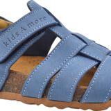 Leo Unisex Deri Çocuk Sandalet Kot Rengi