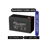 leoch 12v 7ah Kuru Tip Akü Akülü Araba Uyumlu