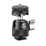 LEOFOTO F-19 Mini 19 mm Uzun Boyunlu Bilyalı Kafa Soğuk Ayakkabı / 1/4" Montaj