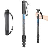 Leofoto MP-364C 4 Bölüm CF Seyahat Monopod Karbon Fiber 67 "Uzun 1/4" ve 3/8"