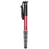 Leofoto MPQ-325C 5 Bölümlü Karbon Fiber Deniz Monopodu Kılıflı/Güncellenmiş Kum/Su Geçirmez Bacak Kilitleme Sistemi (Kırmızı)