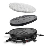 Leogreen Elektrikli Raclette Izgara 4'Ü 1 Arada 8 Kişilik, 900 W