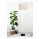 Leola Design Metal Klasik Tek Ayaklı Lambader Siyah Krem 7403