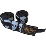 Leon Big Skulls Kuru Kafa 5 Metre Boks Bandajı - Siyah