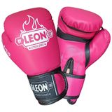 Leon Blade Training Boks, Kick Boks ve Muay Thai Eldiveni Pembe (10 oz, Pembe)