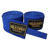 LEON DORF Elastik Boks, Kick Boks ve Muay Thai Bandajı 7 Metre (Çift) (MAVİ)