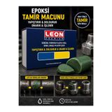 LEON PREMİUM ÇİFT BİLEŞENLİ PLASTİK ÇELİK TAMİR MACUNU 40 Gram