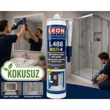 Leon Premium Kokusuz ve Küf Tutmayan Duşakabin & Ayna Silikonu 330 gram - 1 Adet