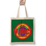 Leonardo Da Vinc Vintage Retro Style Bez Çanta Uzun Saplı - Açık Bej - 40 X 40