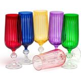 Leonarte Casa Bohemia Kristal Sarpy 180ML Renkli Kesme Kahve Su Bardağı