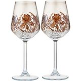 Leone di Fiume Orchidea Kristal 2li Şarap Kadeh Seti - Standart