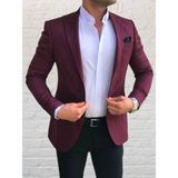 Leonmen Italyan Stil Erkek Slim Fit Blazer Tek Ceket
