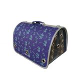 Leonpet Köpek ve Kedi Fly Bag Taşıma Çantası Siyah Çiçek Desenli 25x40x25 Cm