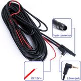 Leonpro 10 Metre 5 Pin 2.5 mm Araç Kamera Kablosu 5 Pin Araç Kamera Kablosu - Siyah