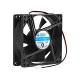 Leonpro 8cm 24V 2 Pinli Kasa Fanı 8cm x 8cm x 2.5cm 2 Pimli Dc 24VOLT Fan - Siyah