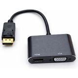 Leonpro Display To Hdmı+Vga Çevirici Dönüştürücü Adaptör - Siyah