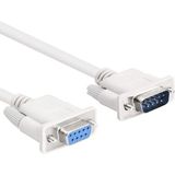 Leonpro RS232 Db9 Dişi Erkek Seri Com Kablo 9 Pin D/e Data Kablosu 2m - Siyah