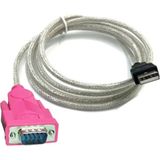 Leonpro USB 2.0 To RS232 Seri Com Port USB Db9 Pin Erkek Dönüştürücü Kablo 1.30M - Siyah