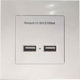 Leonpro USB Priz Duvar Tipi Kasalı USB Priz Sıva Üstü 5V 2A Çift Usb'li Priz - 1 Adet