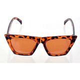 Leopar Çerçeve Cat Eye Kadın Güneş Gözlüğü - Moda Gözlük - 1