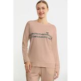 Leopar Çizgili Jogger Pijama Takım - Somon