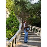 Leopar Desen Blazer Ceket - -- - M