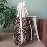 Leopar Desen Çanta Iç Cep Çanta Ile Birlikte