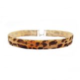 Leopar Desen Kadın Choker Tasma Kolye