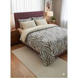 Leopar Desenli Çift Kişilik Nevresim Takımı - Kahve - 200 x 240 cm