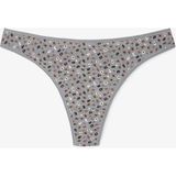 Leopar Desenli Düşük Bel 3'lü Tanga Külot - XS - Renkli