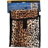 Leopar Desenli Oto Koltuk Arkası Organizer Çanta 21x19x7cm
