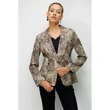 Leopar Desenli Tek Düğme Ceket Leopar 1048-2Y6