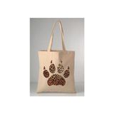 Leopar Pençesi Desenli Baskılı Ham Bez 35X40 Ekru Omuz Çantası