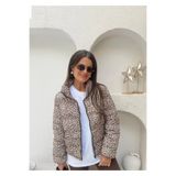 Leopar şişme mont 6383738393