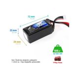 Leopard Power 1300 mAh 11.1V 3S 25C Lityum Polimer Lipo Batarya Pil T Plug