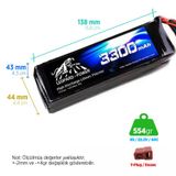 Leopard Power 3300 mAh 22.2V 6S 40C Lityum Polimer Lipo Batarya