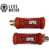 Leos Motor Protaper Motosiklet Arka Basamak Lastiği Kırmızı Plastik Malzeme Universal - Cg Uyumlu
