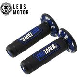 Leos Motor Protaper Motosiklet Elcik Takımı Siyah -Mavi - Her Motora Uyumlu - Universal - Mavi - Siyah