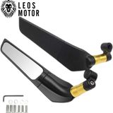LEOS MOTOR Yarasa Kanat Ayna - H2 Ayna - Gidon Üstü Sarı Renk
