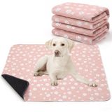 Lepark 2'li Köpekler için Yıkanabilir Çiş Pedi Yeniden Kullanılabilir Köpek Yavrusu Kaymaz Evcil Hayvan Eğitim Pedleri (Pembe,18x24)